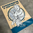 Signo de metal de exterminio de bóveda de Fallout