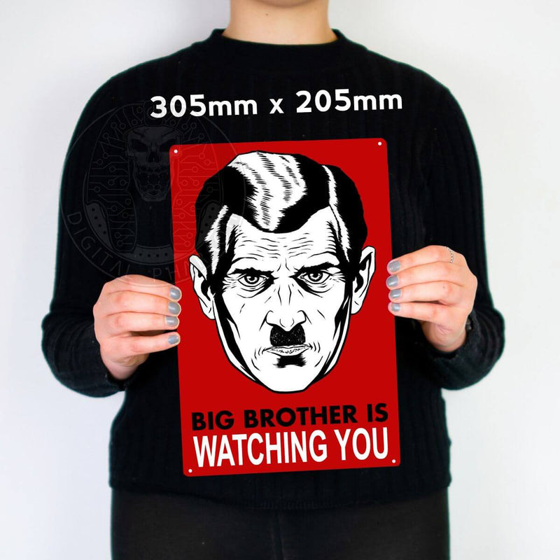 1984 Big Brother Is Watching You Metal Poster - Digital Pharaoh UK