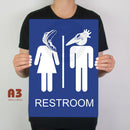 Beetlejuice Inspired Restroom Metal Sign - Digital Pharaoh UK