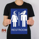 Beetlejuice Inspired Restroom Metal Sign - Digital Pharaoh UK