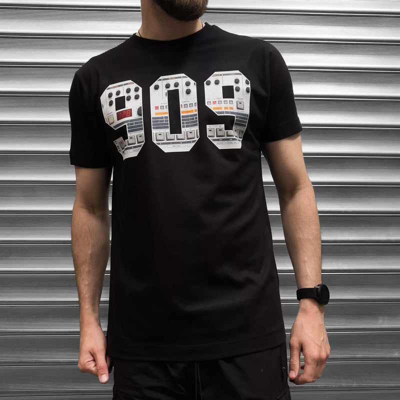 TR 909 Retro Synth Mens T Shirt - Digital Pharaoh UK