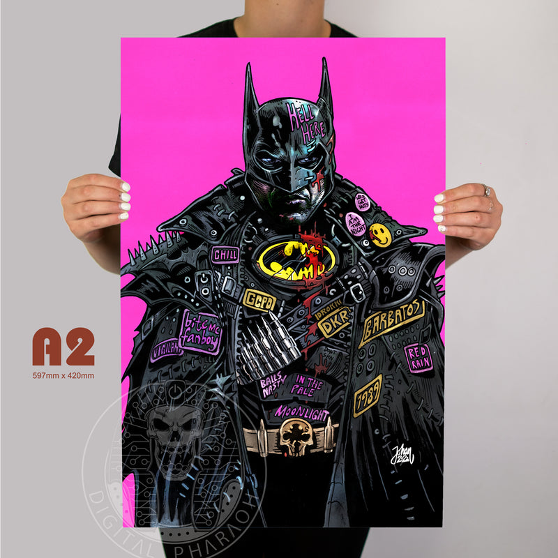 Batman 89' Cybernosferatu Metal Poster - Digital Pharaoh UK