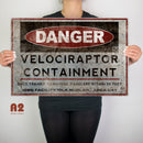 Jurassic Park Raptor Containment Sign - Digital Pharaoh UK