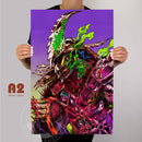 Shredder Teenage Mutant Ninja Turtles Metal Poster - Digital Pharaoh UK