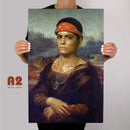 Aliens Vasquez Mona Lisa Metal Poster - Digital Pharaoh UK