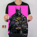 Batman 89' Cybernosferatu Metal Poster - Digital Pharaoh UK