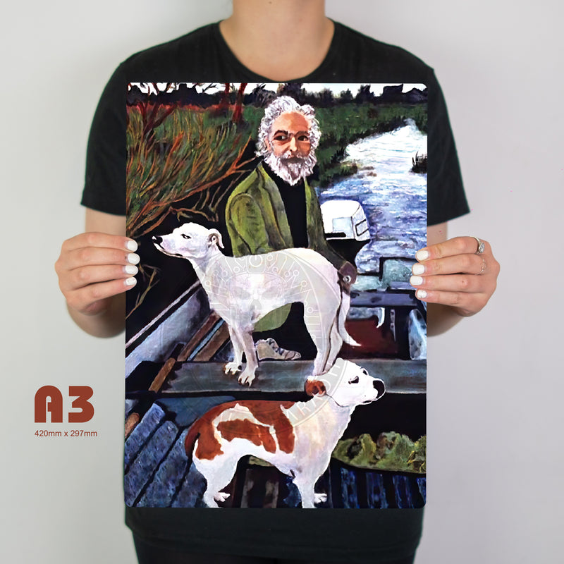 Goodfellas Dog Painting Metal Poster - Digital Pharaoh UK
