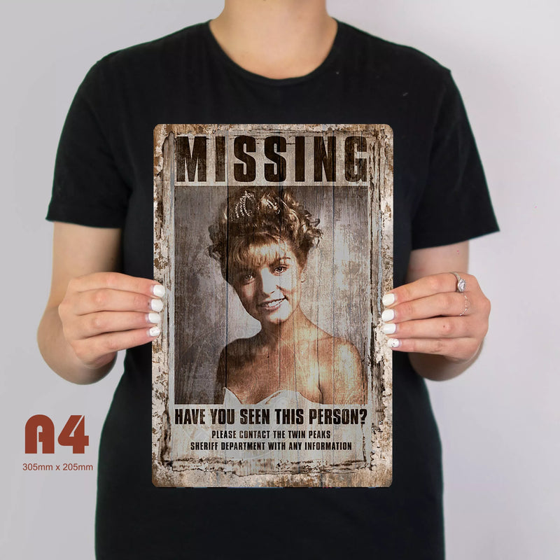 Missing Sign T Twin Peaks Inspired Laura Palmer Missing Sign