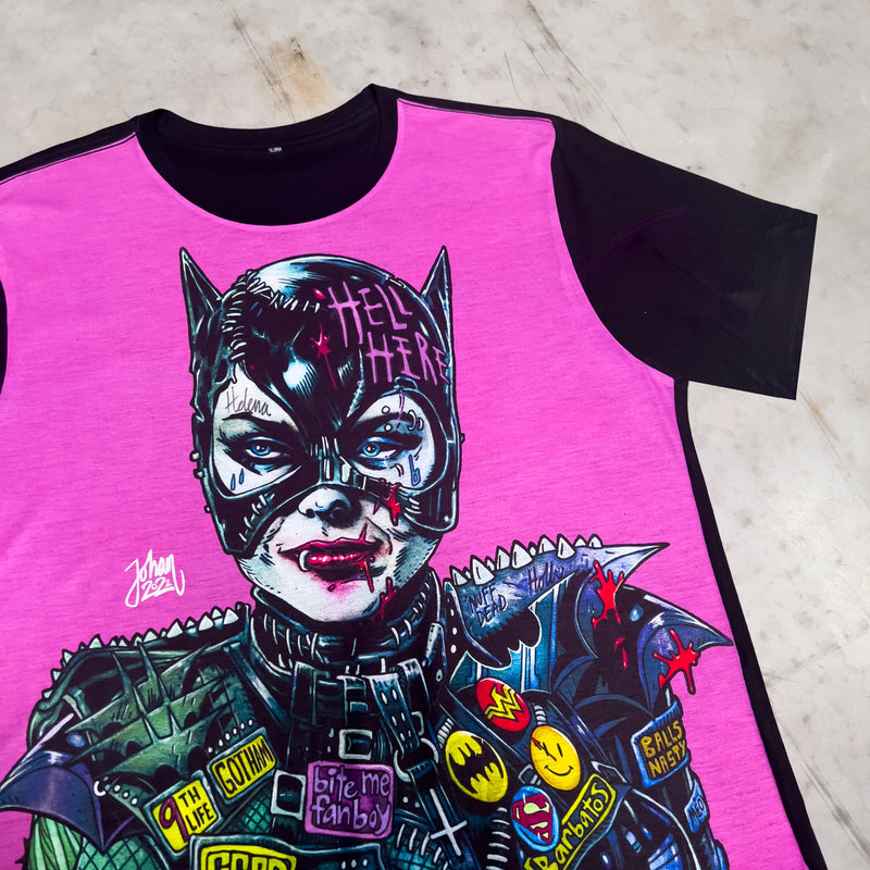 Catwoman 92' Artwork Mens T Shirt - Digital Pharaoh UK