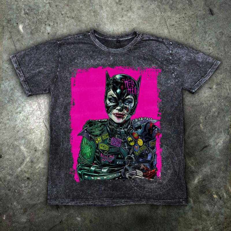 Catwoman Distressed Cybernosferatu T Shirt - Digital Pharaoh UK
