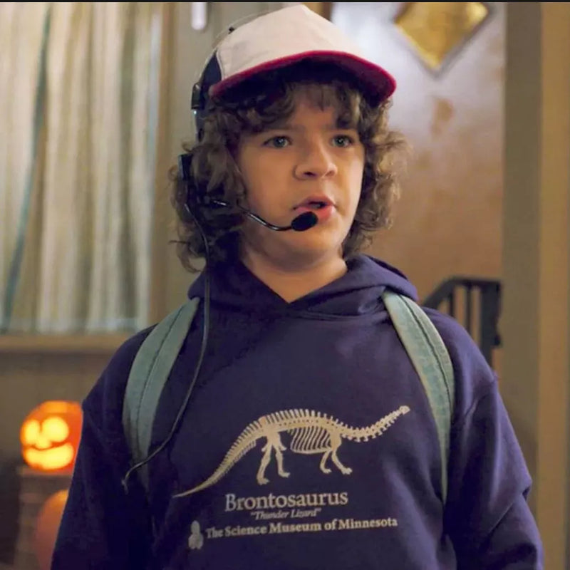 Stranger Things Dustin Brontosaurus Kids T Shirt - Digital Pharaoh UK