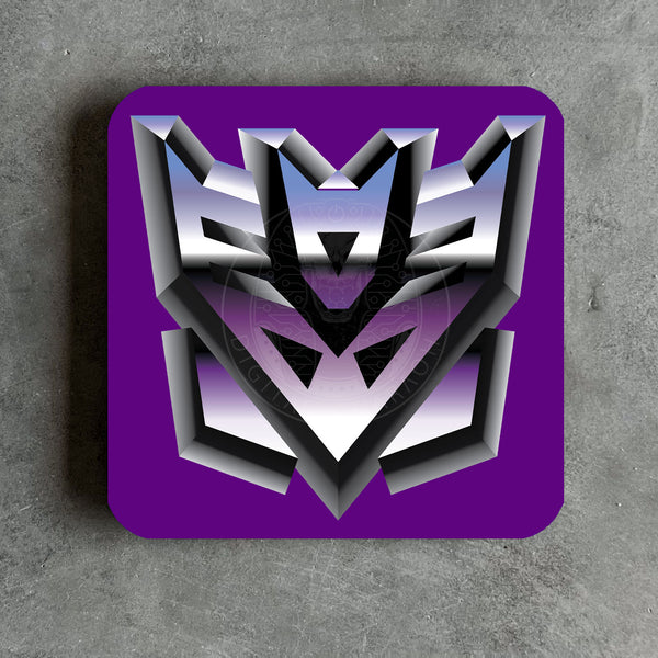 Decepticons 80s Style Drinks Coaster - Digital Pharaoh UK
