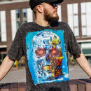 Terminator Skull Distressed Cybernosferatu T Shirt - Digital Pharaoh UK