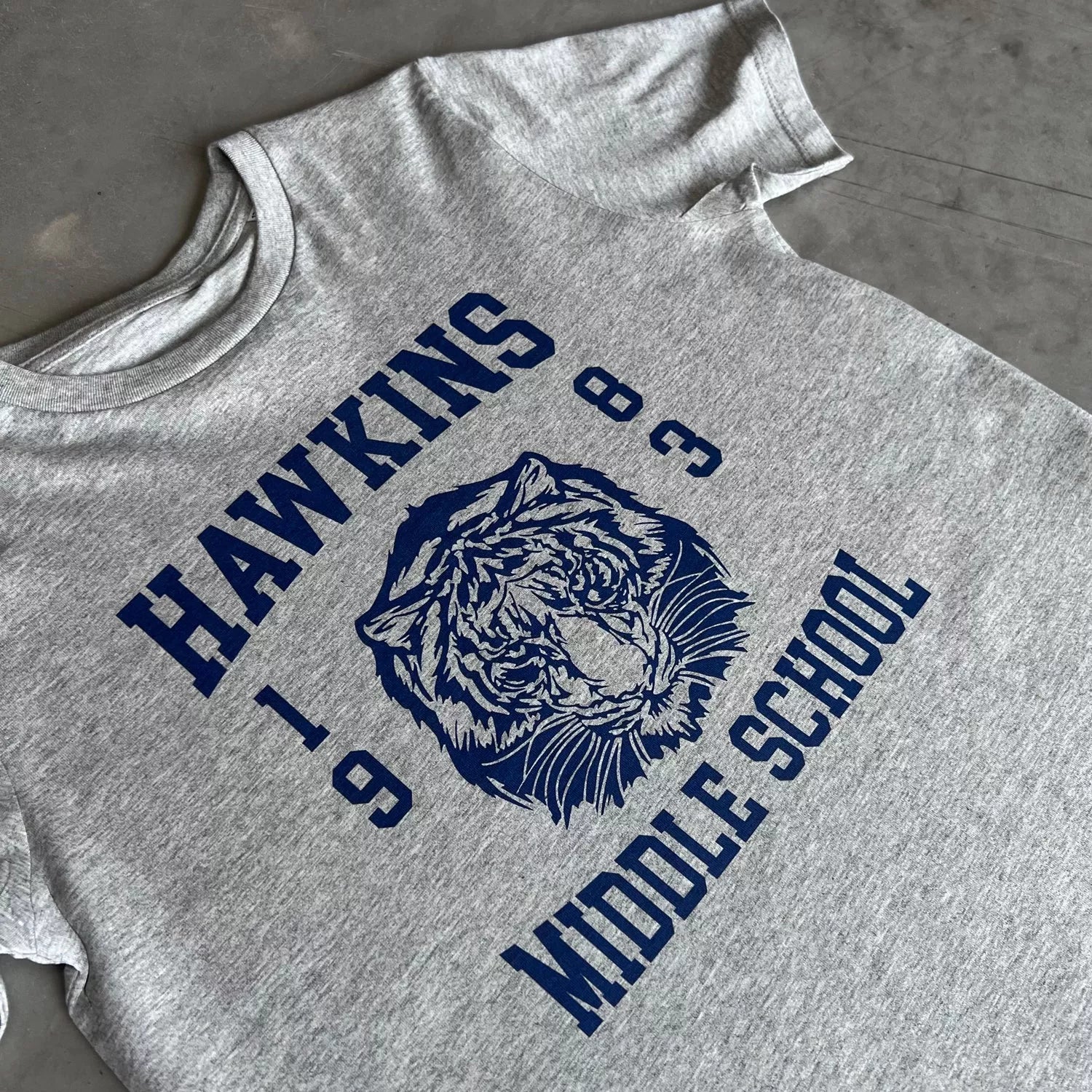 Hawkins middle school sweatshirt stranger things shop