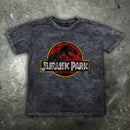 Jurassic Park Inspired Acid Wash Mens T Shirt