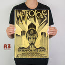 Metropolis Vintage Metal Movie Poster - Digital Pharaoh UK