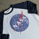 NASA Distressed 3/4 Length Mens T Shirt - Digital Pharaoh UK