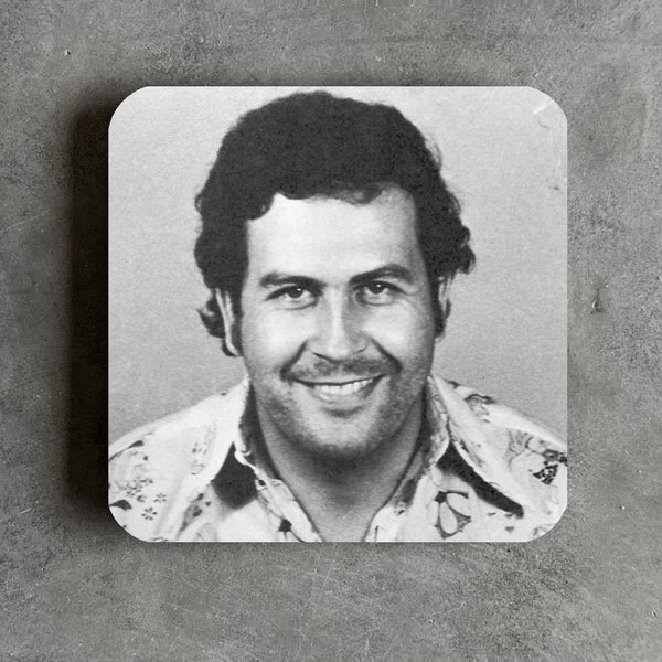 Pablo Escobar Mug Shot Drinks Coaster - Digital Pharaoh UK