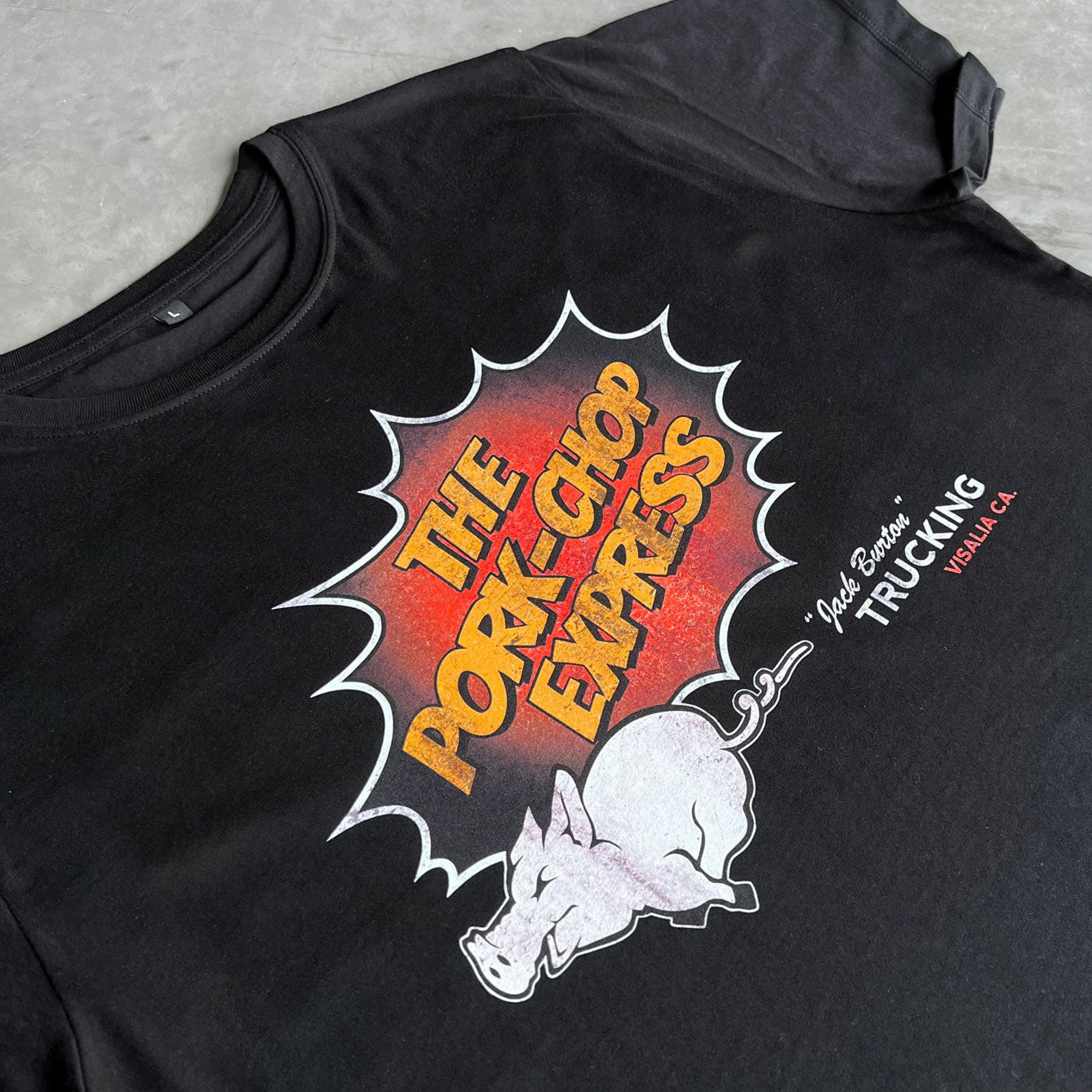 PORKCHOP PORK BACK T グレイ XL 新品未開封 PORKCHOP - PORK BACK L⁄S TEE