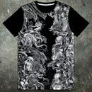 Predator AVP Character Artwork Mens Panel T Shirt - Digital Pharaoh UK