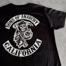 Sons Anarchy Distressed Reaper T Shirt - Digital Pharaoh UK