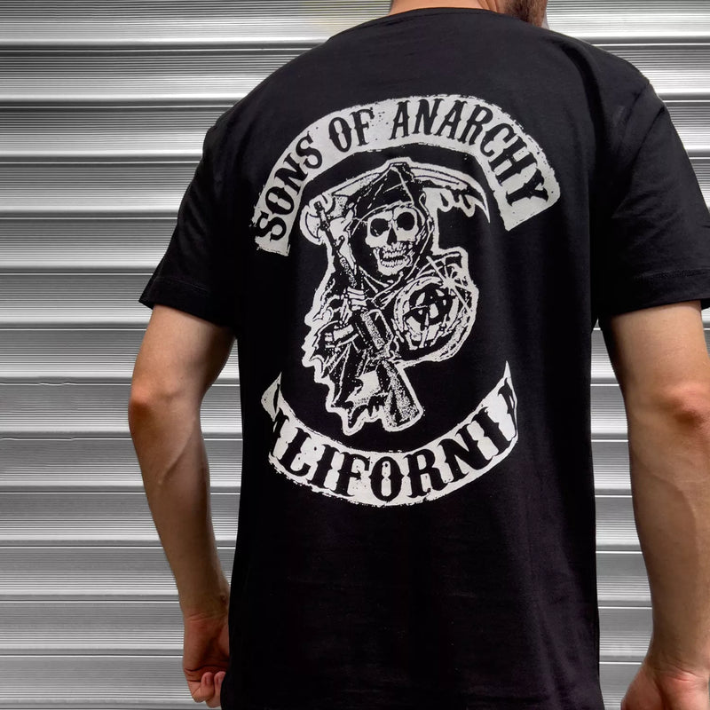 Sons Anarchy Distressed Reaper T Shirt - Digital Pharaoh UK