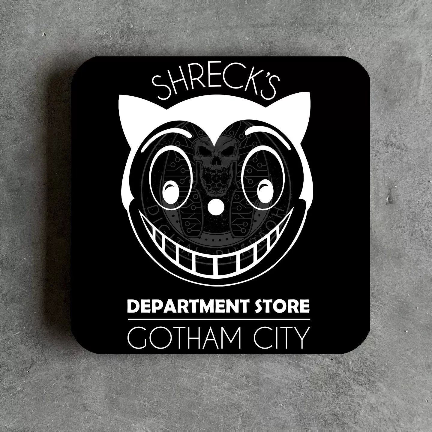Shrecks Department Store Batman Inspired Coaster