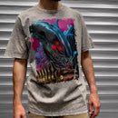 Xenomorph Distressed Cybernosferatu T Shirt - Digital Pharaoh UK