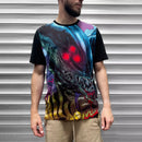 Xenomorph Aliens Artwork Mens Panel T Shirt - Digital Pharaoh UK