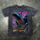 Xenomorph Distressed Cybernosferatu T Shirt - Digital Pharaoh UK