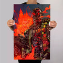 Terminator Fire Cybernosferatu Metal Poster - Digital Pharaoh UK