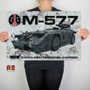 Aliens M-577 APC Metal Wall Plaque - Digital Pharaoh UK