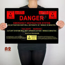 Alien Nostromo Destruct Sequence Metal Sign - Digital Pharaoh UK