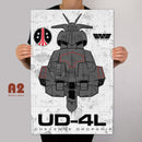Aliens UD-4L Cheyenne Dropship Metal Plaque - Digital Pharaoh UK