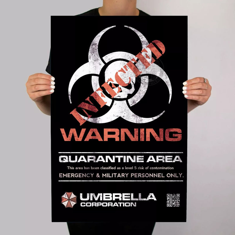 Umbrella Corporation Infected Sign - Digital Pharaoh UK