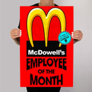McDowells Employee Of The Month Metal Sign - Digital Pharaoh UK
