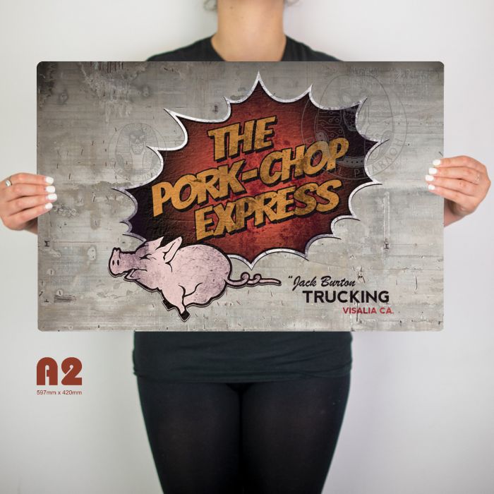 Pork Chop Express Metal Sign - Digital Pharaoh UK