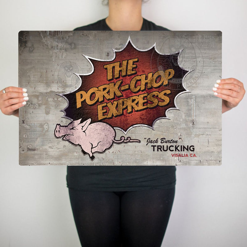 Pork Chop Express Metal Sign - Digital Pharaoh UK