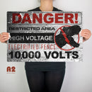 Jurassic Park High Voltage Sign - Digital Pharaoh UK