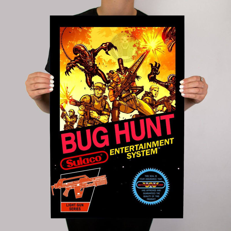 Aliens BUG HUNT Metal Poster - Digital Pharaoh UK