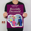 Handbook For The Recently Deceased Metal Sign - Digital Pharaoh UK