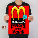 McDowells Employee Of The Month Metal Sign - Digital Pharaoh UK