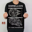 Star Wars Millenium Falcon Metal Poster - Digital Pharaoh UK