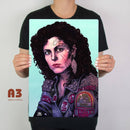 Aliens Ellen Ripley Metal Poster - Digital Pharaoh UK
