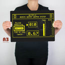 Aliens Sentry Gun UI Screen Sign - Digital Pharaoh UK