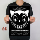 Batman Shrecks Dept Store Metal Poster - Digital Pharaoh UK
