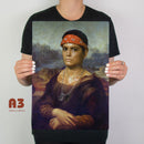 Aliens Vasquez Mona Lisa Metal Poster - Digital Pharaoh UK