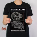 Star Wars Millenium Falcon Metal Poster - Digital Pharaoh UK