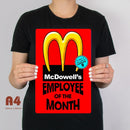 McDowells Employee Of The Month Metal Sign - Digital Pharaoh UK