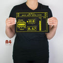 Aliens Sentry Gun UI Screen Sign - Digital Pharaoh UK